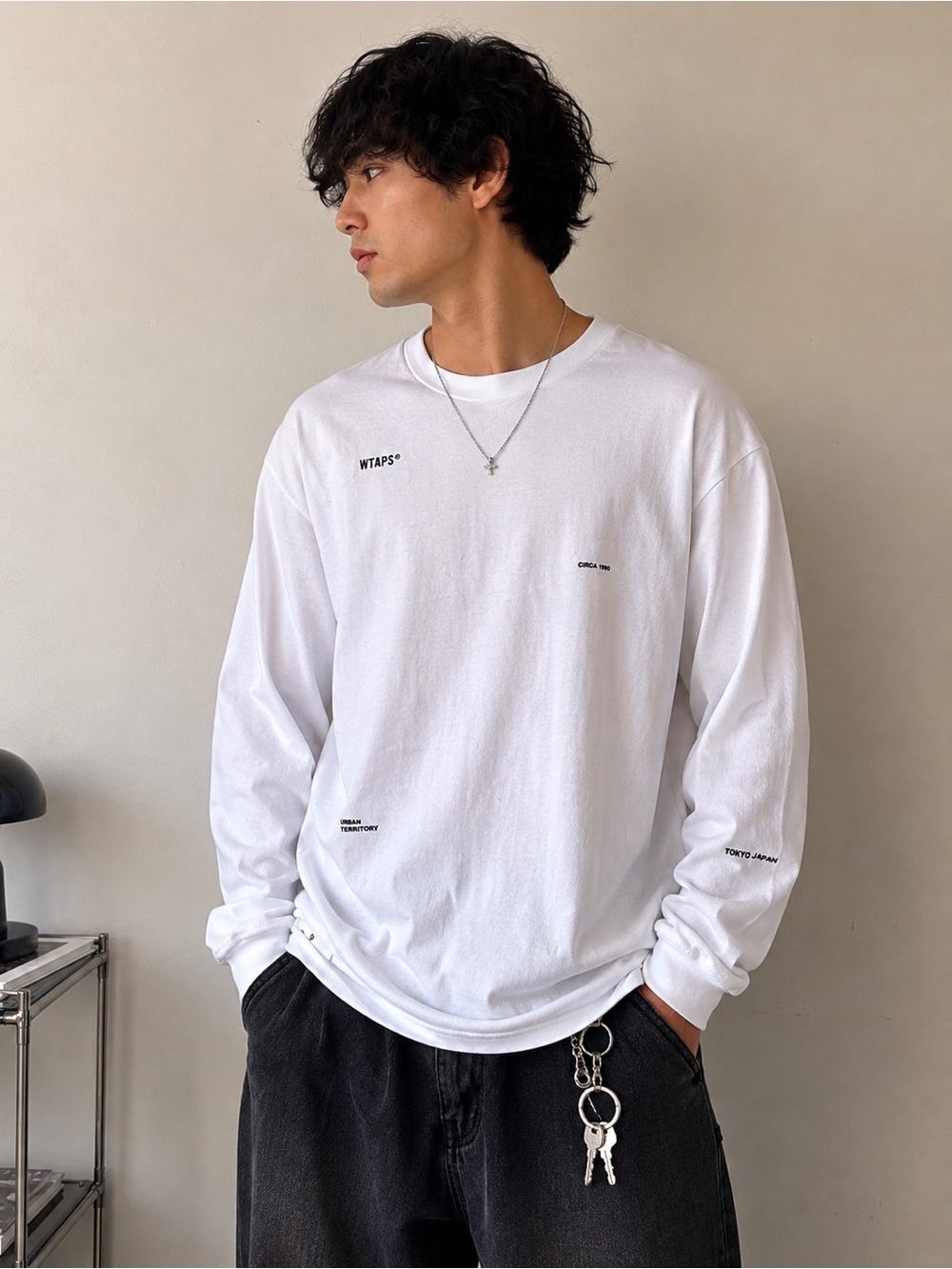 WTAPS Long Sleeve T Shirt Men’s Size 03 Large White Made In Japan Streetwear